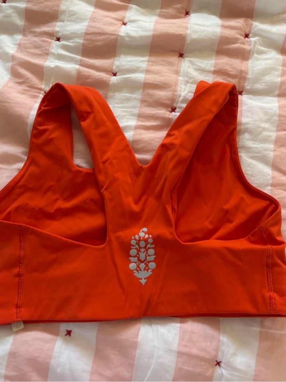 FP Movement by Free People Bright Orange Racerback Sports Bra